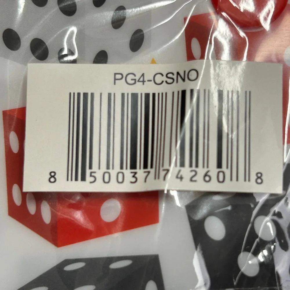 Paul & Lucy Casino Theme Plastic Gift Bags Dice Poker Chips Cards Pack of 21 NEW